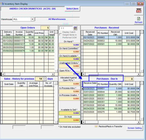 4.3.105-5 Item Display Screen